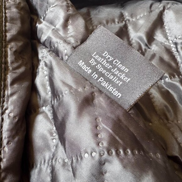 Women's Motorcycle Jacket - Leather - S - Picture 3 of 6